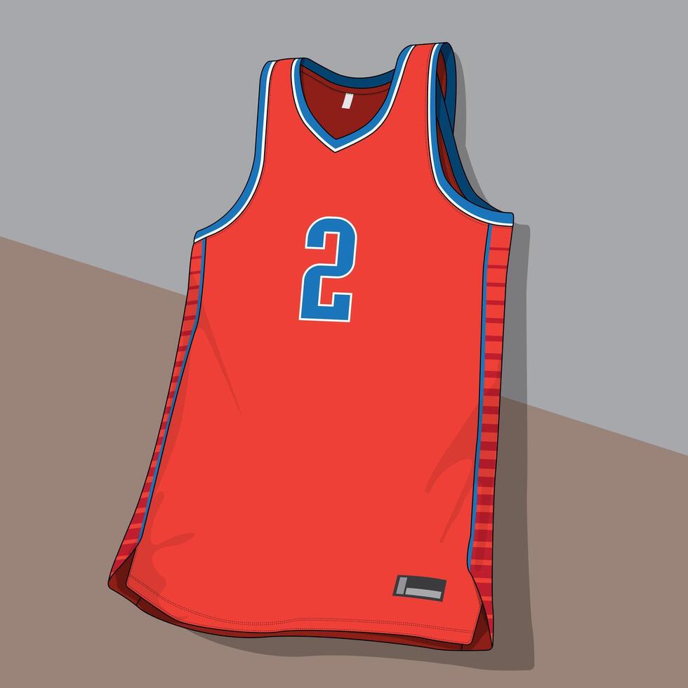 orange basketball jersey with number in front template vector
