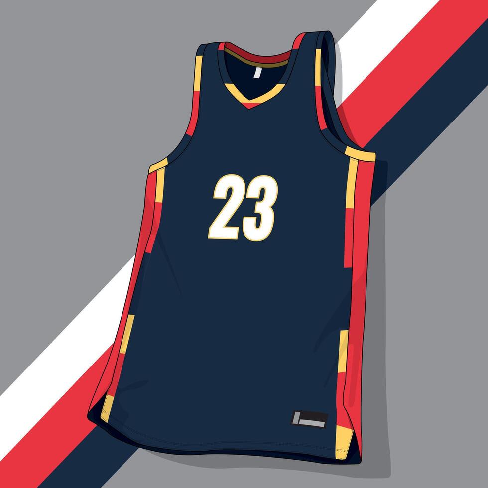 colorful basketball jersey uniform vector