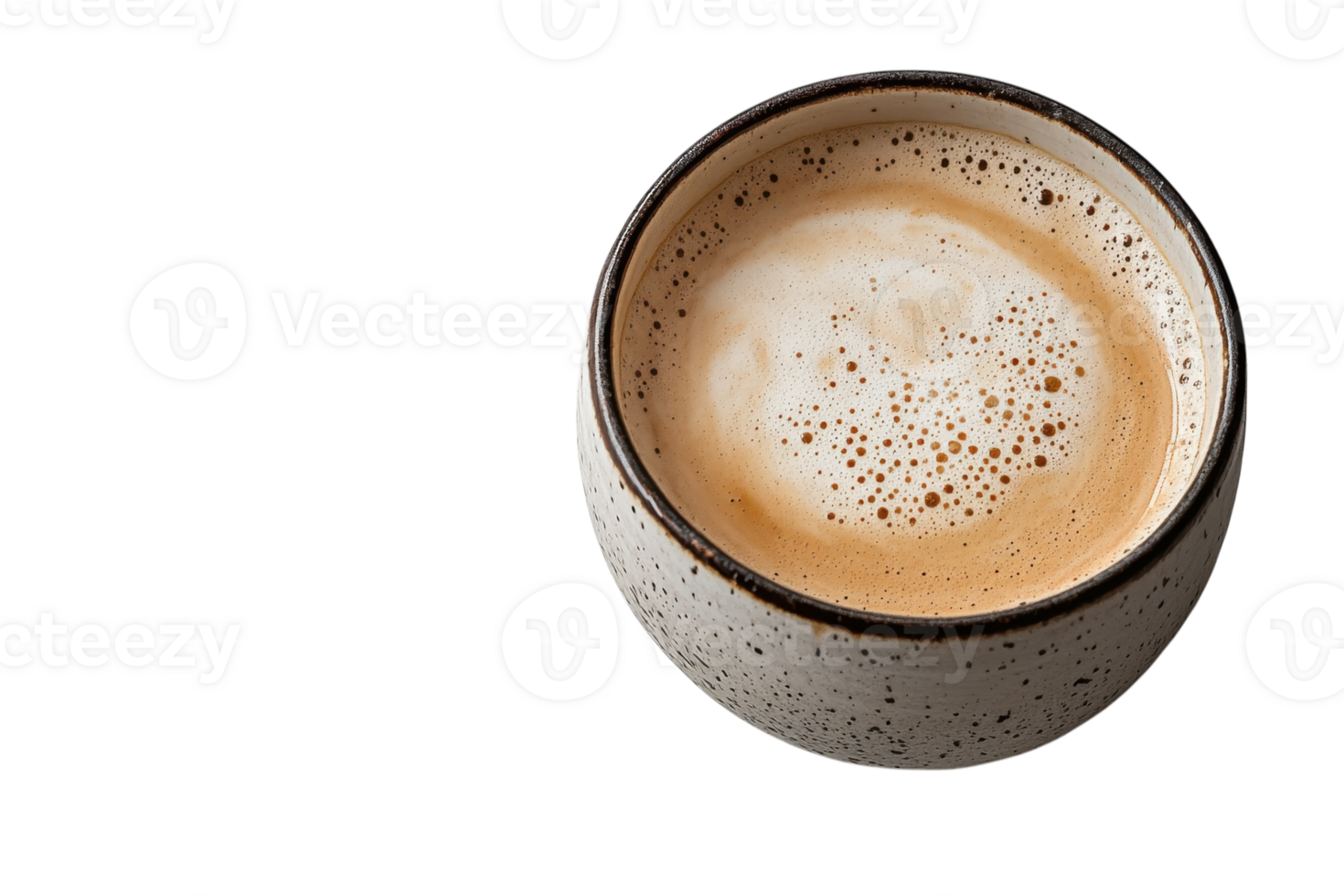 Enjoying a warm cup of creamy coffee with rich textures in a minimalist ceramic mug on a simple background png