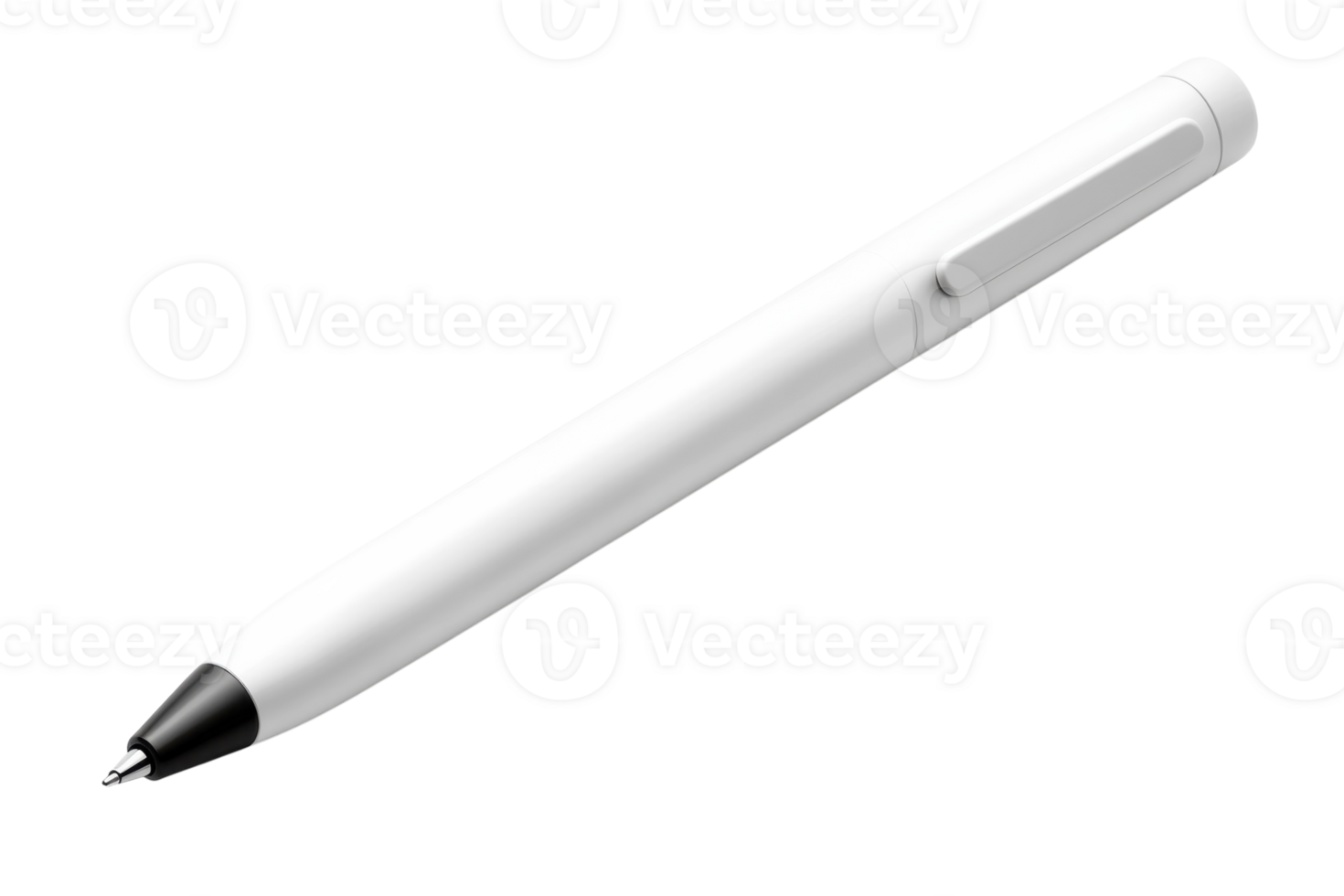 White pen on a smooth surface showcases modern design and functionality in a minimalistic style often used for everyday writing tasks png