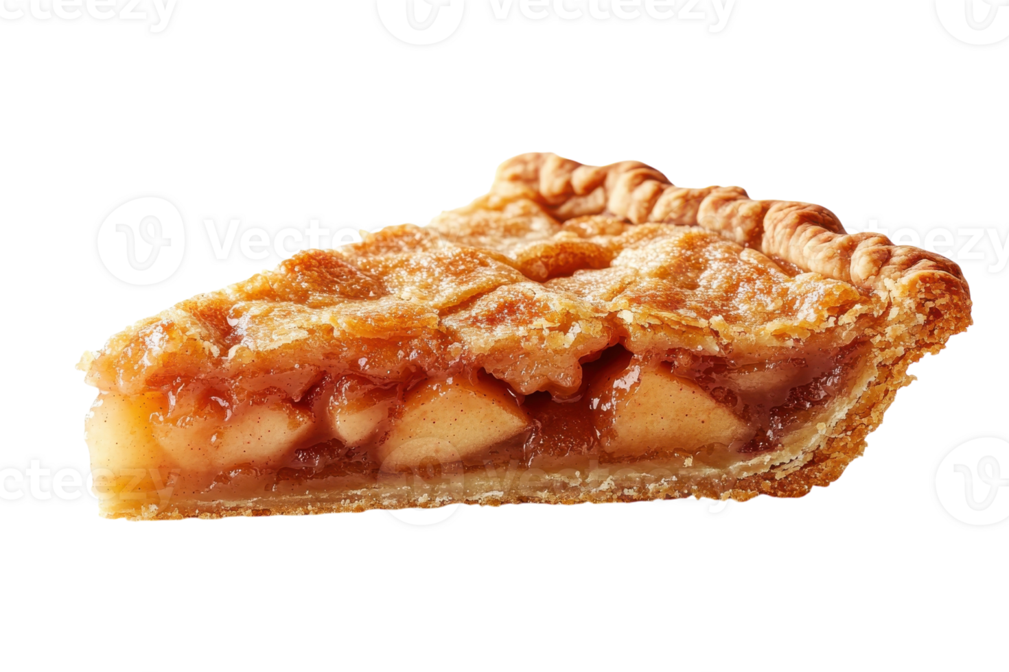 Delicious apple pie slice served with a golden crust and warm filling for a comforting dessert experience png