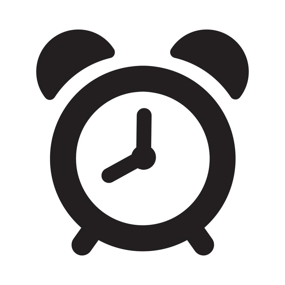 watch icon black flat design vector