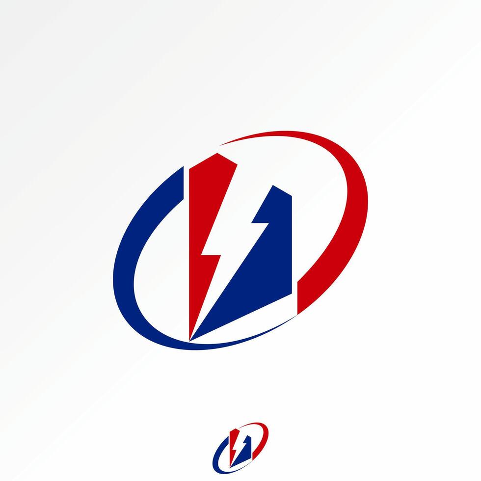 Logo design graphic concept creative premium stock image graphic initial D 3d font thunder strom electric flash to monogram power voltage brand vector