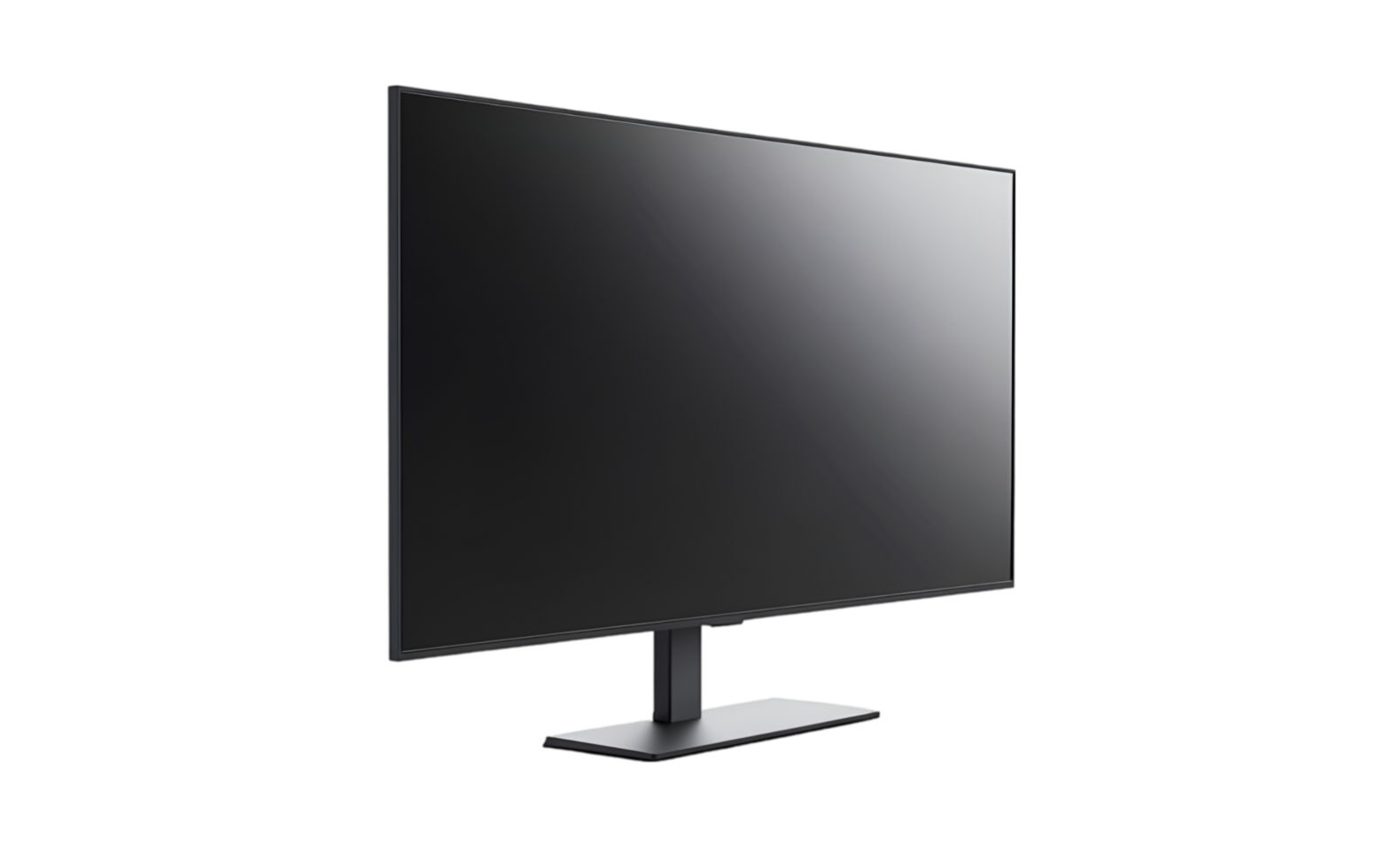Modern flat screen monitor isolated on a transparent background png