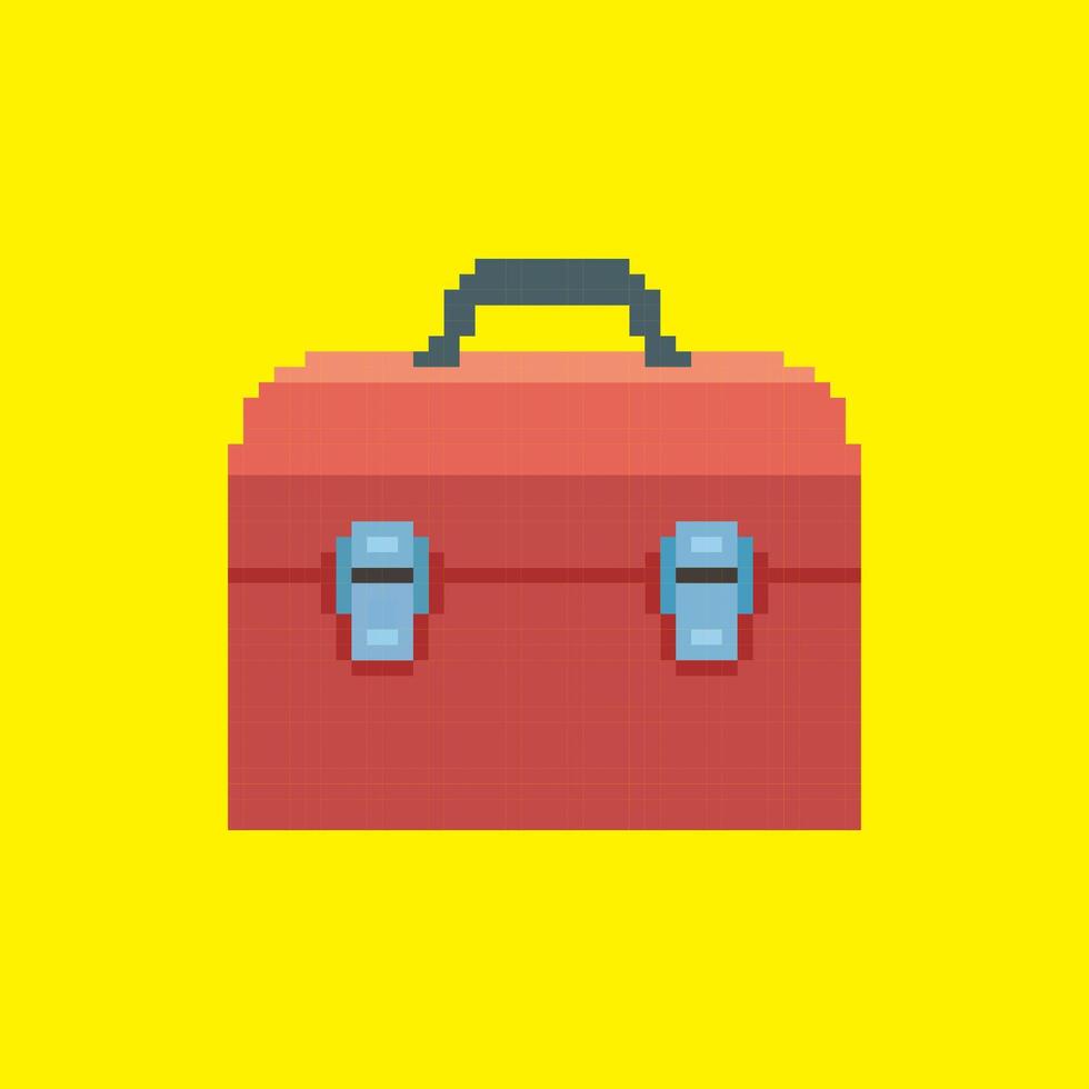 tool box pixel art vector