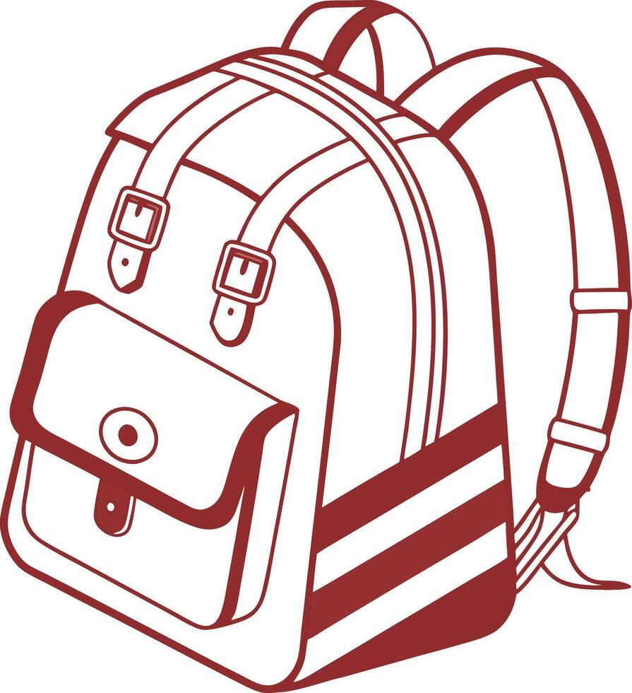 School Bag illustration design vector
