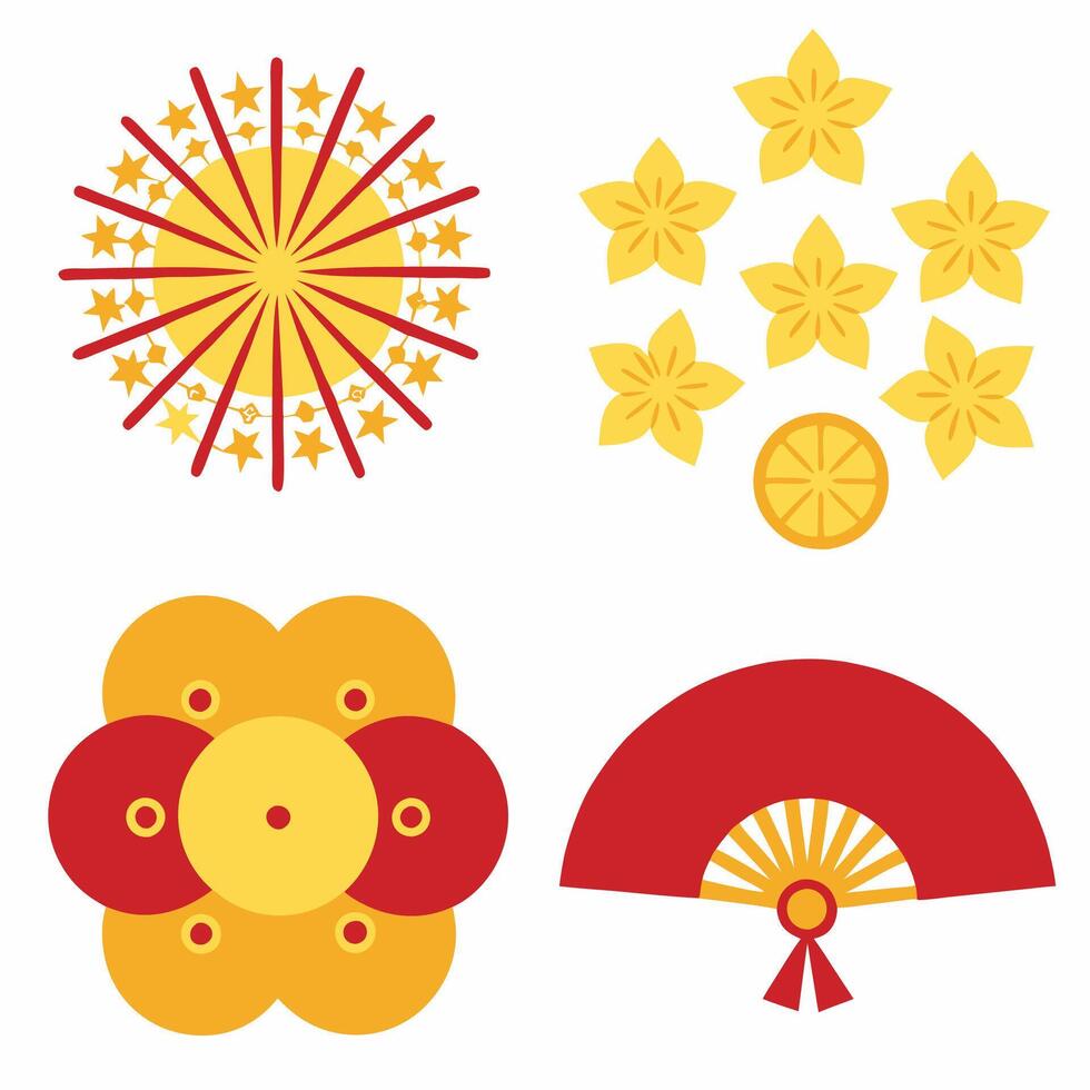 Chinese New Year Icon Collection vector