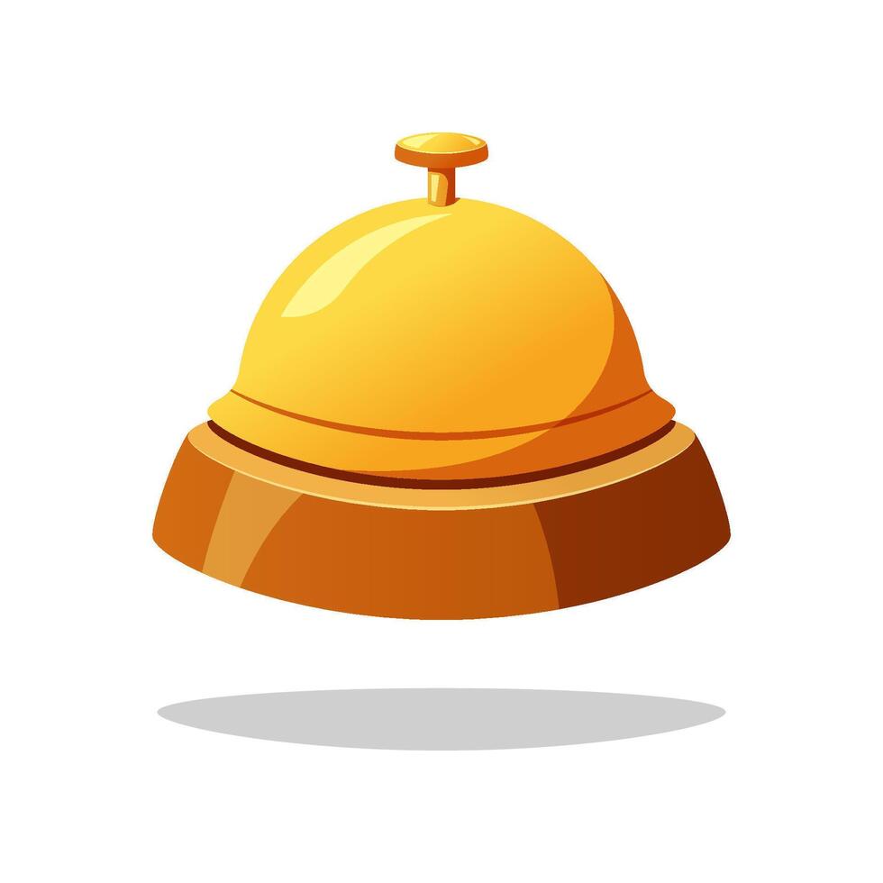 Bellhop bell isolated on white background. vector