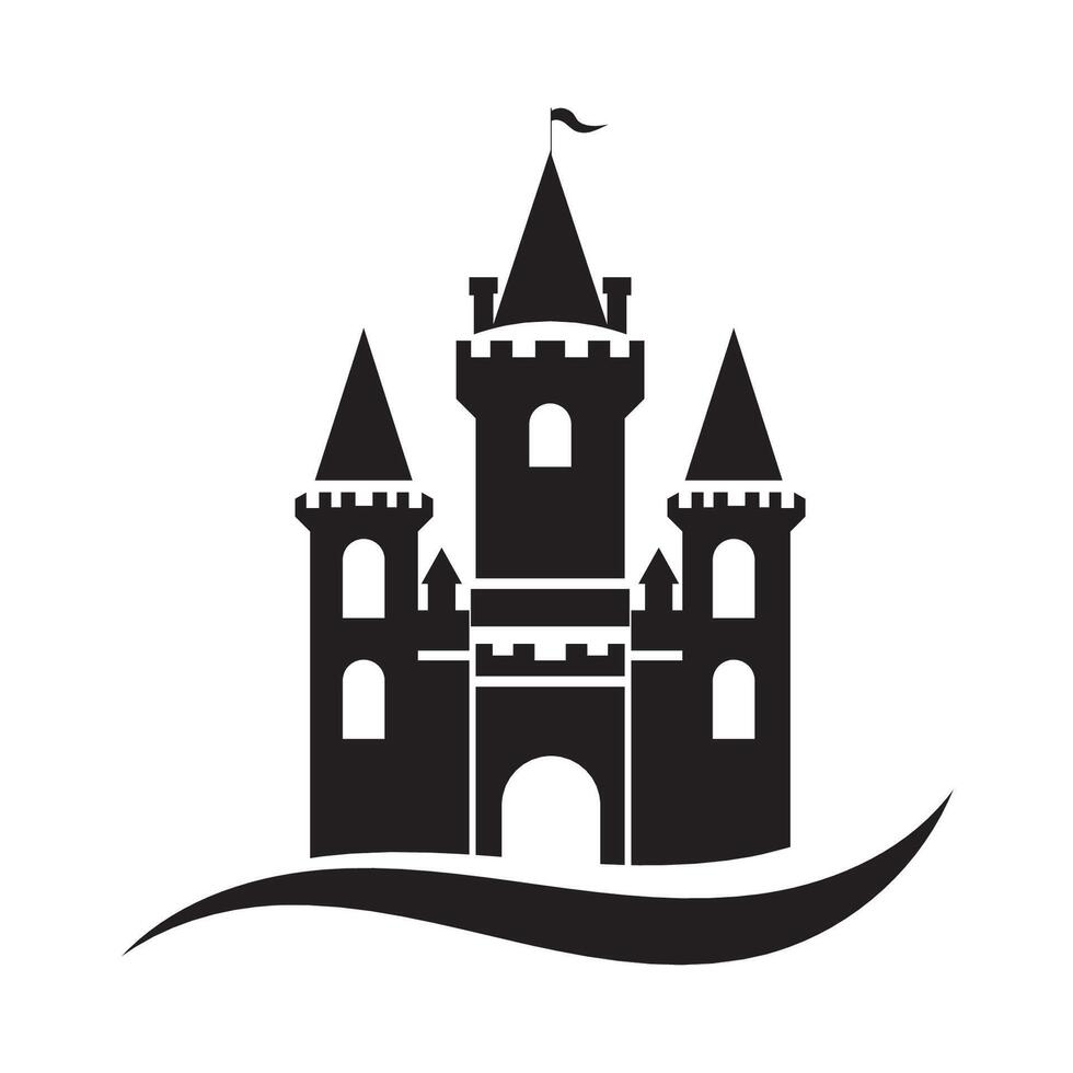 Castle icon illustration vector
