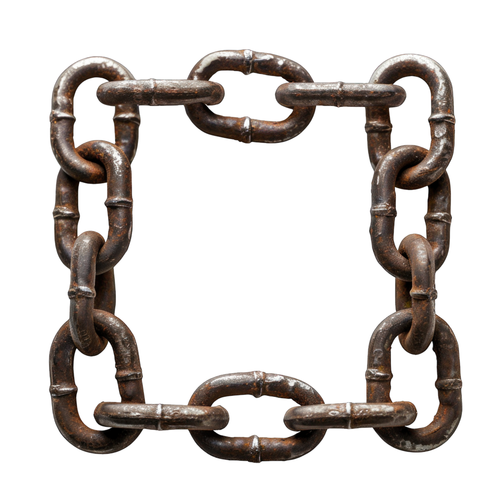 A sturdy chain frame png