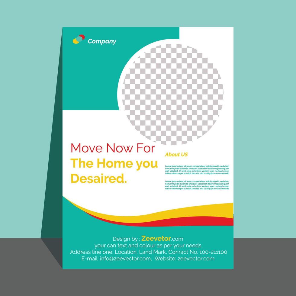 Real Estate custom Flyer vector
