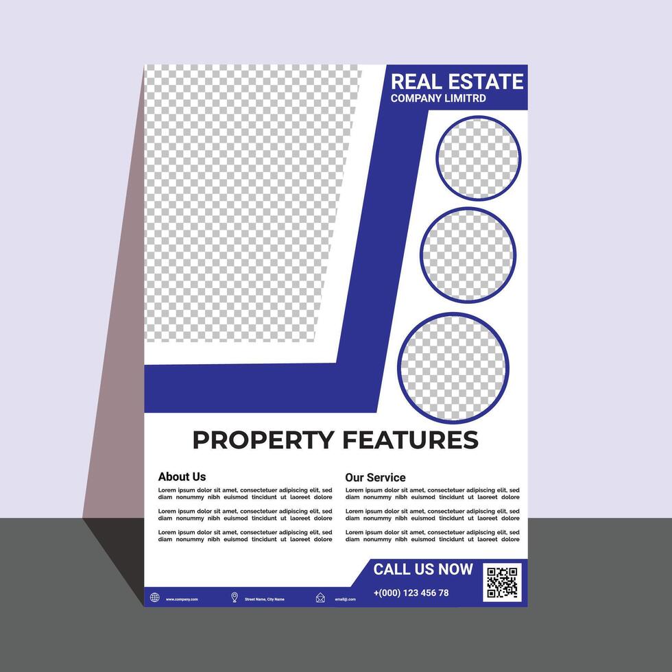 real flyer design vector