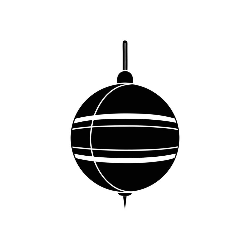 bobber float silhouette illustration vector