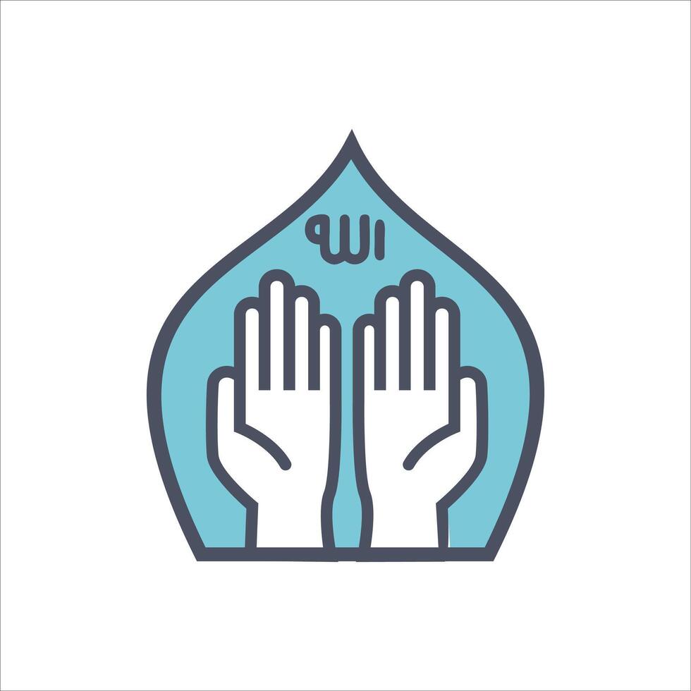 Islamic Stream Pray vector