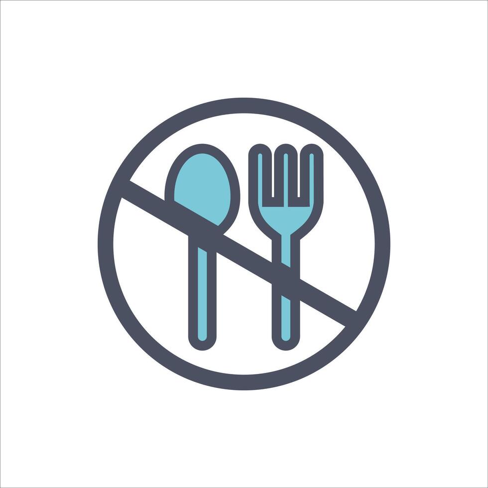 Ramadan Fasting Illustration Style vector