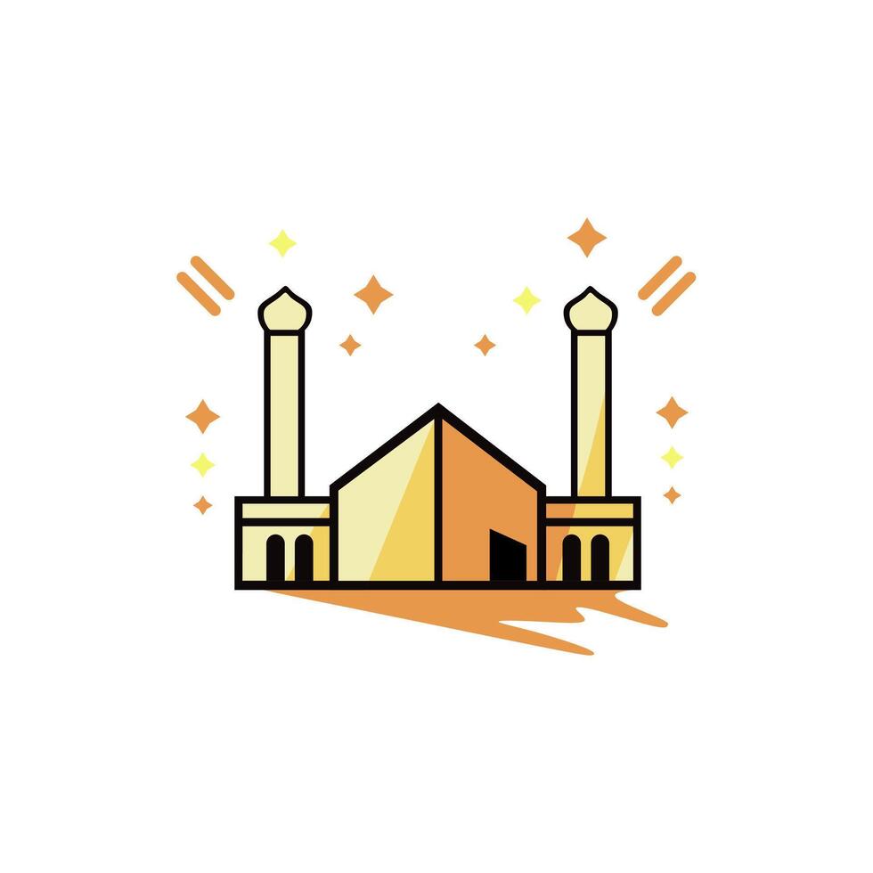 islamic mosque icon vector