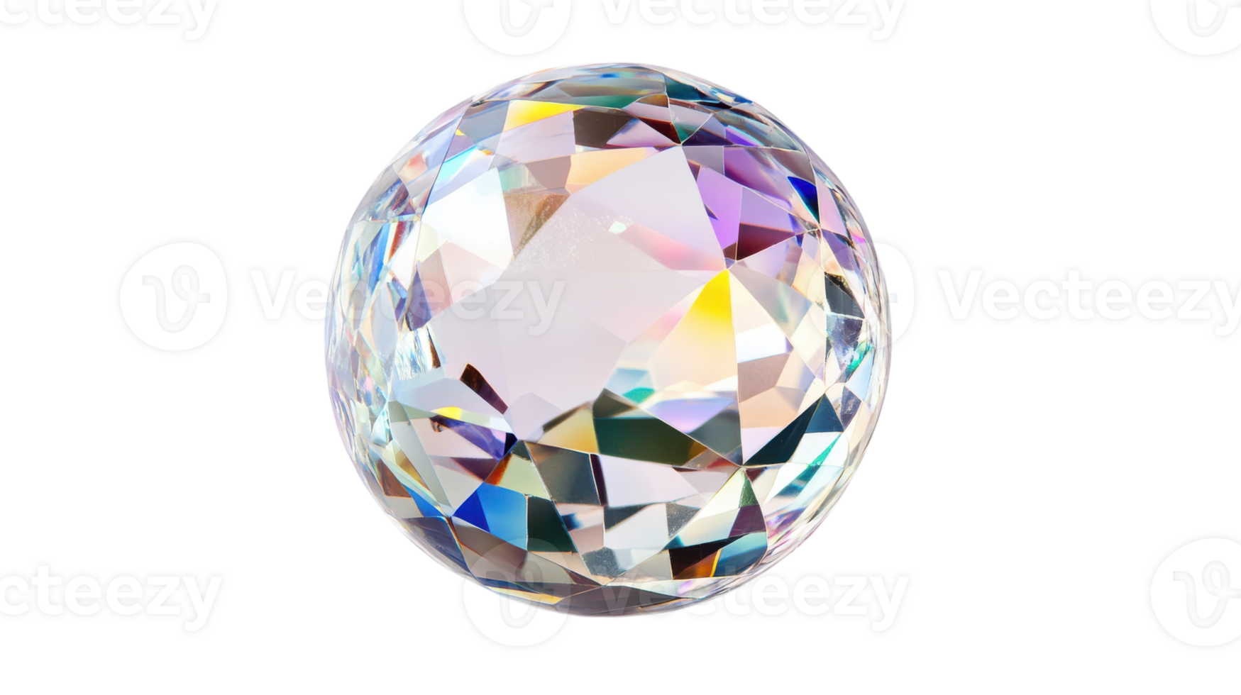 A Delicate Crystal Ball with a Shiny Surface Suitable for Interior Decor, Photography, and Mystical Displays that Captivates Viewers with Its Sparkling Reflections and Elegant Design. png