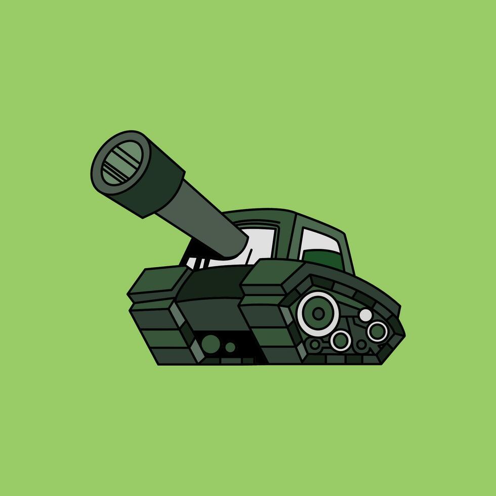 tank vehicle illustration cartoon vector
