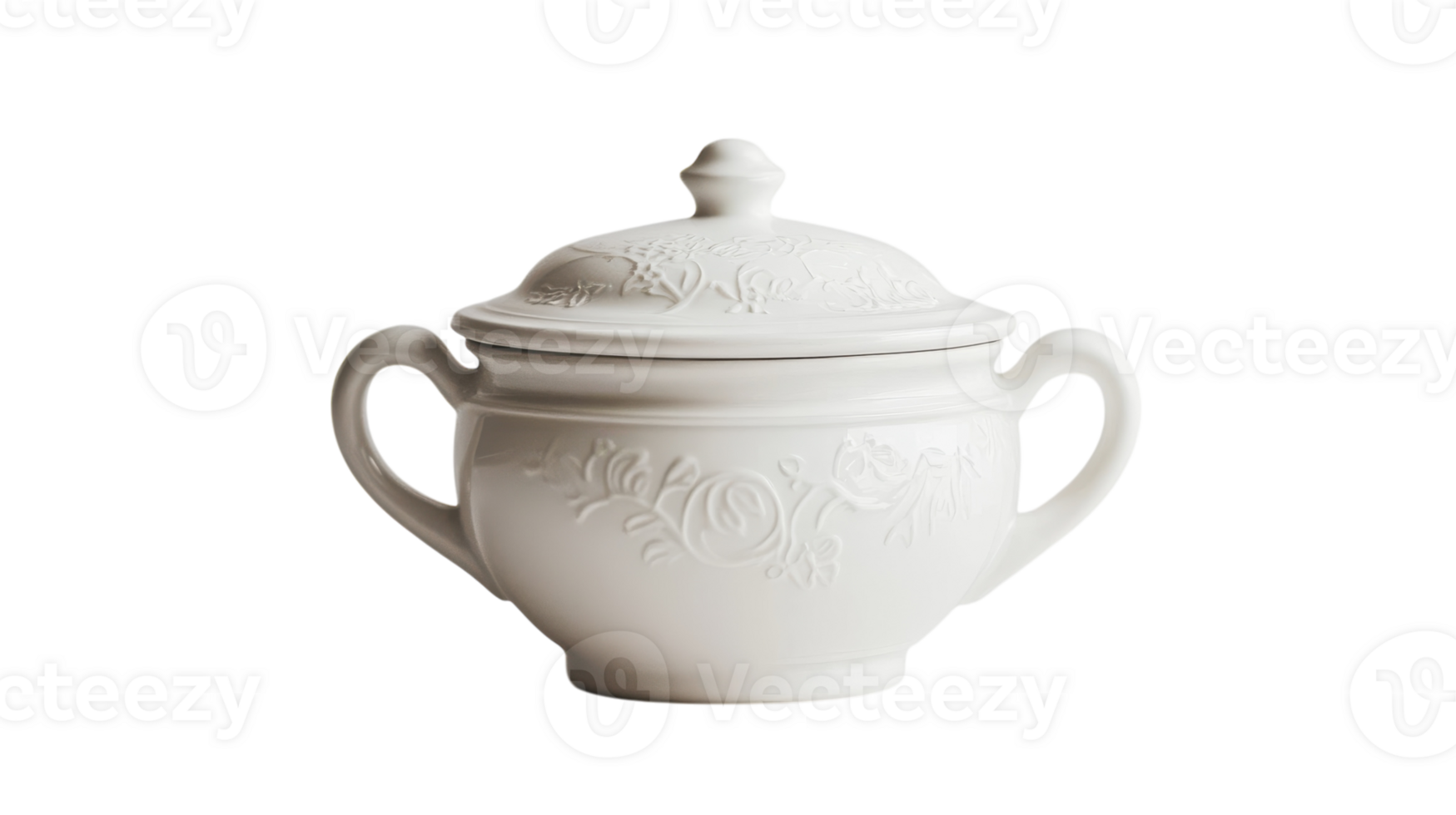 Elegant Porcelain Sugar Bowl with Lid for Stylish Dining Decor and Functional Use in Tea Parties or Kitchen Decor. png