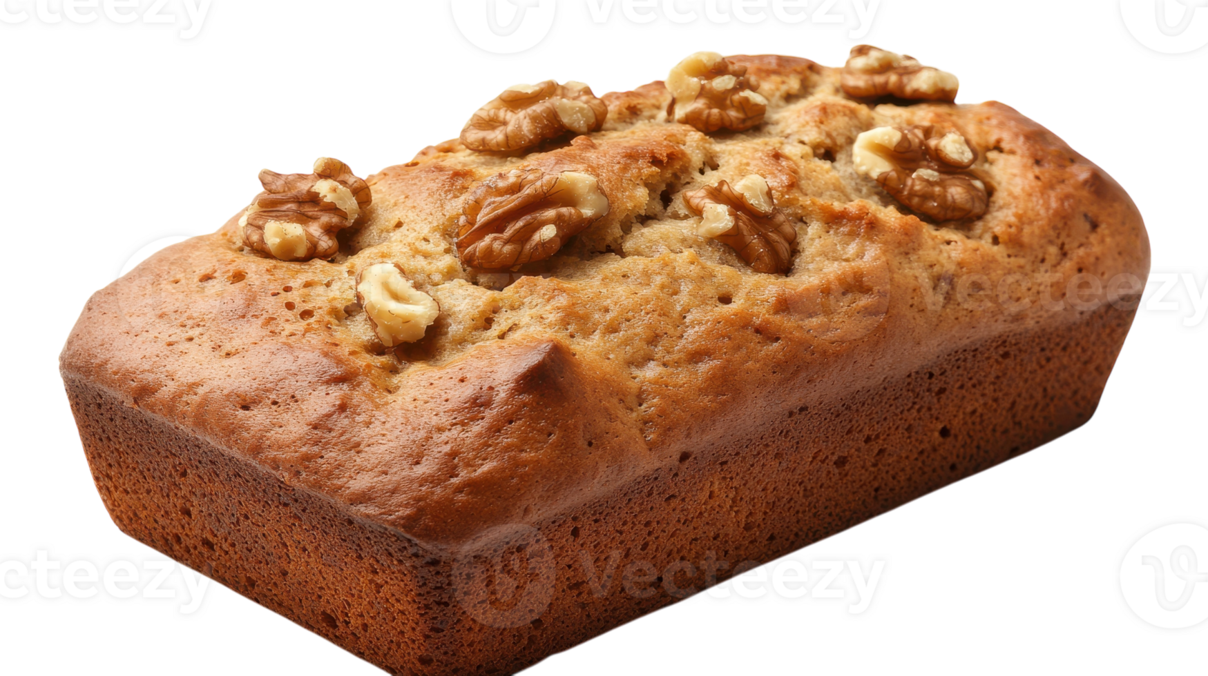 Delicious Freshly Baked Banana Bread with Walnuts - Perfect for Breakfast or Snacks. png