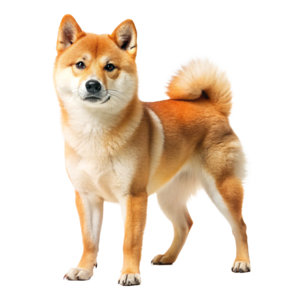shiba inu Dog isolated on transparent background png