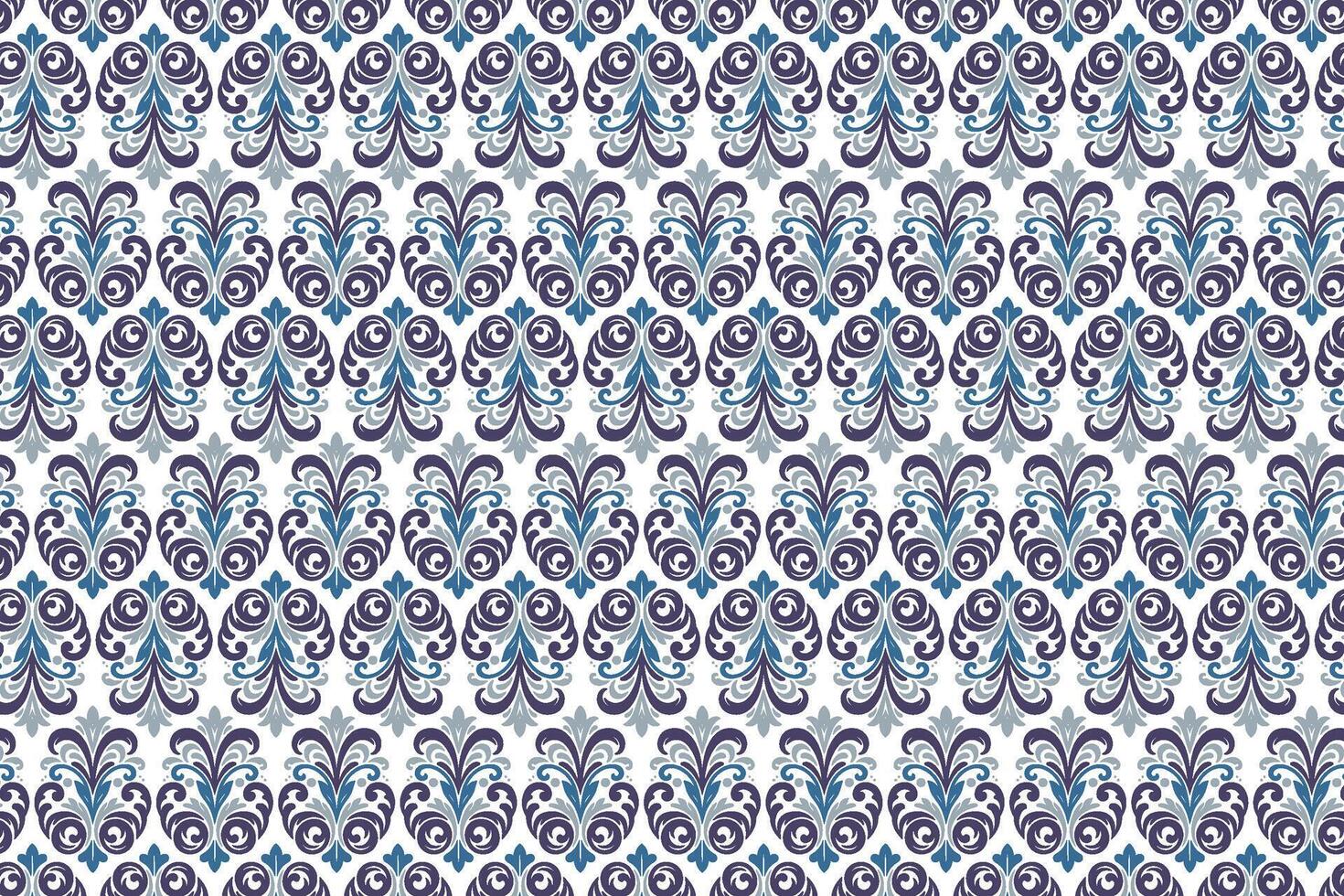 vintage abstract seamless floral pattern with botanical motifs and ethnic ikat designs for fashion, fabric, wallpaper, and textile projects vector