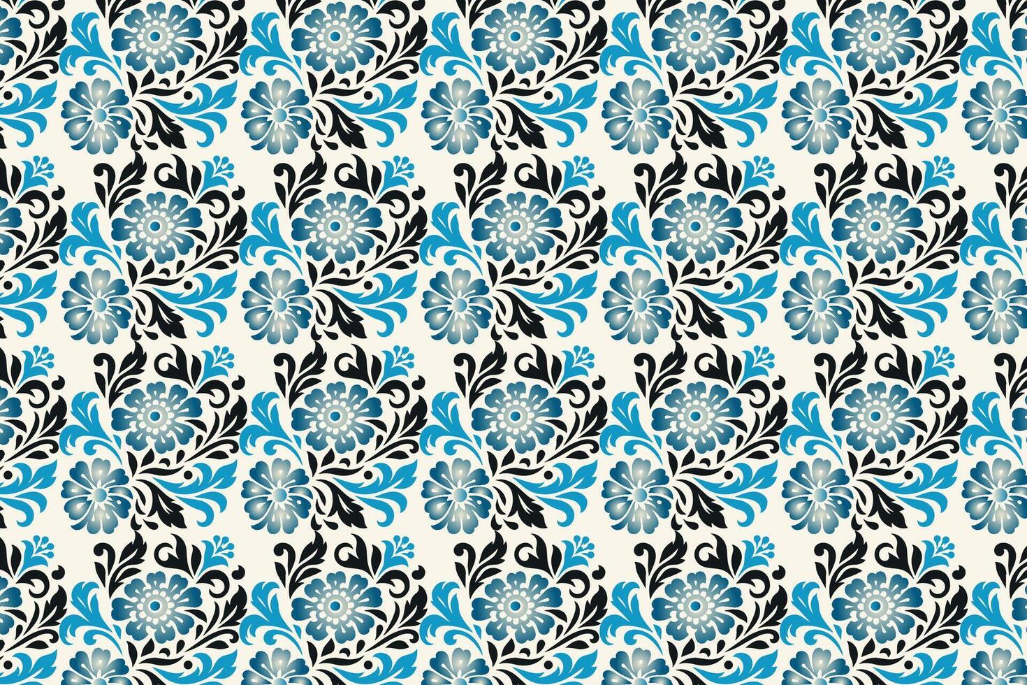 abstract seamless floral background with vintage motifs and ethnic patterns for textile design wallpaper and fabric applications vector