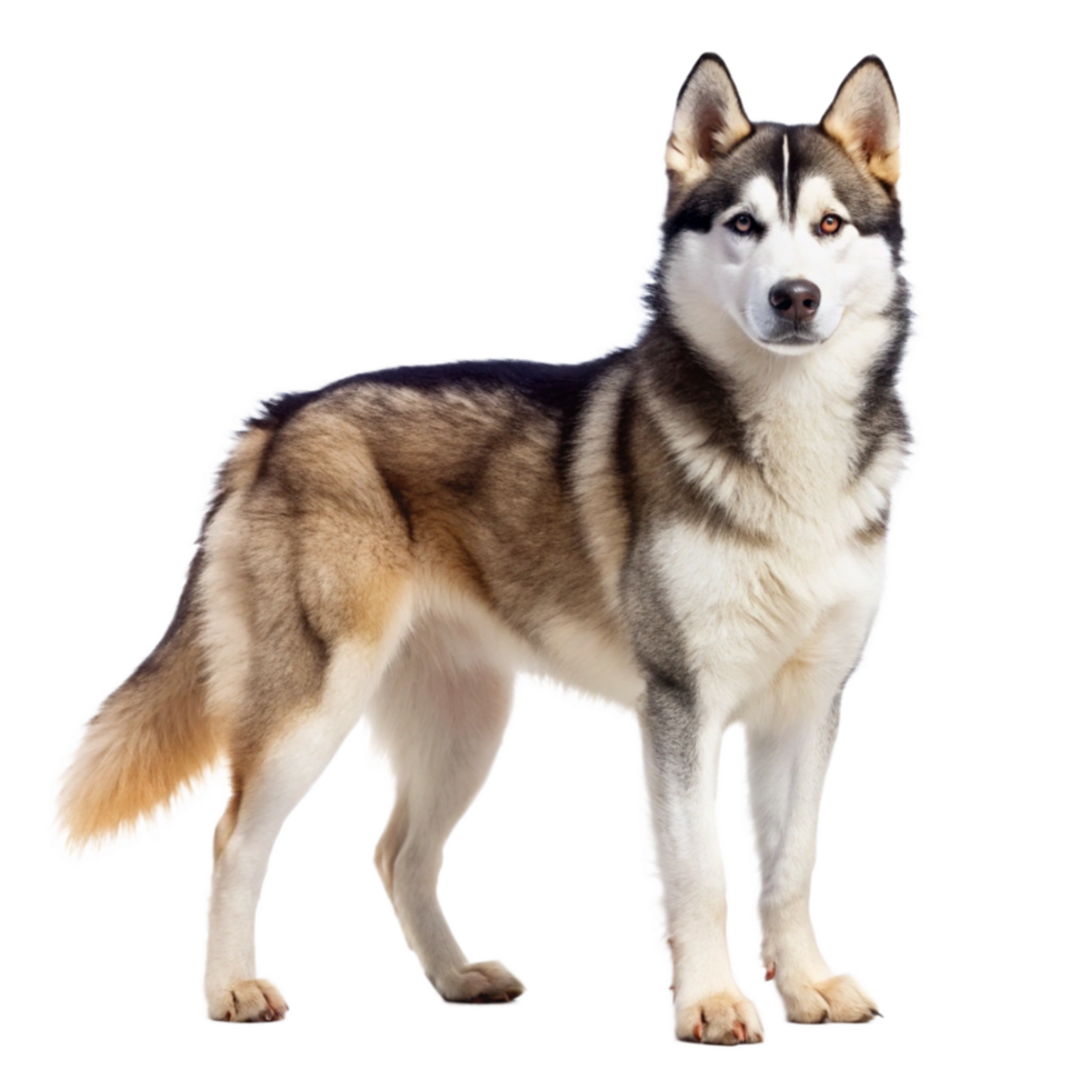 Siberian Husky isolated on transparent background png