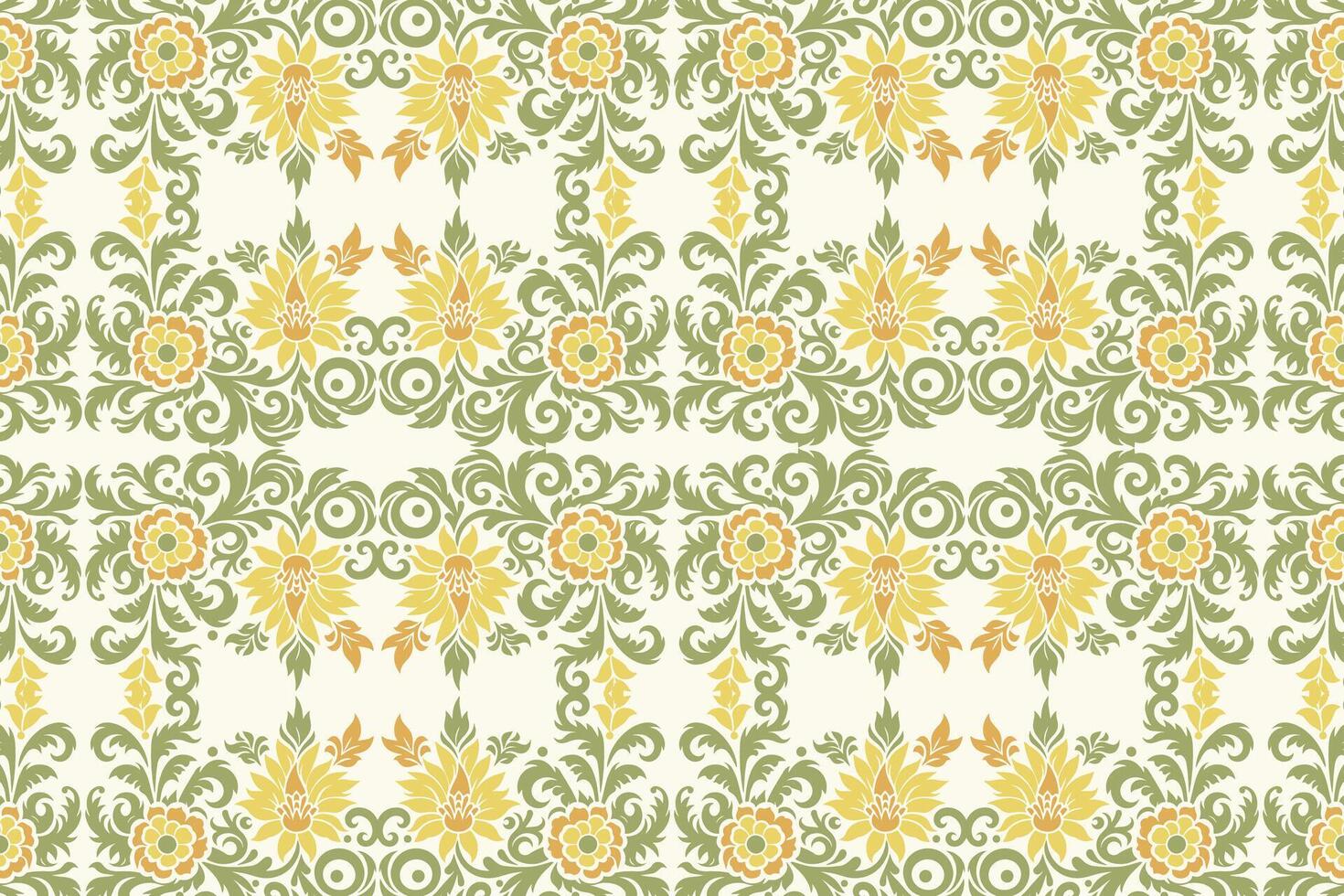 abstract floral pattern seamless design featuring vintage ornaments and traditional ethnic motifs for textile wallpaper and fabric creation vector