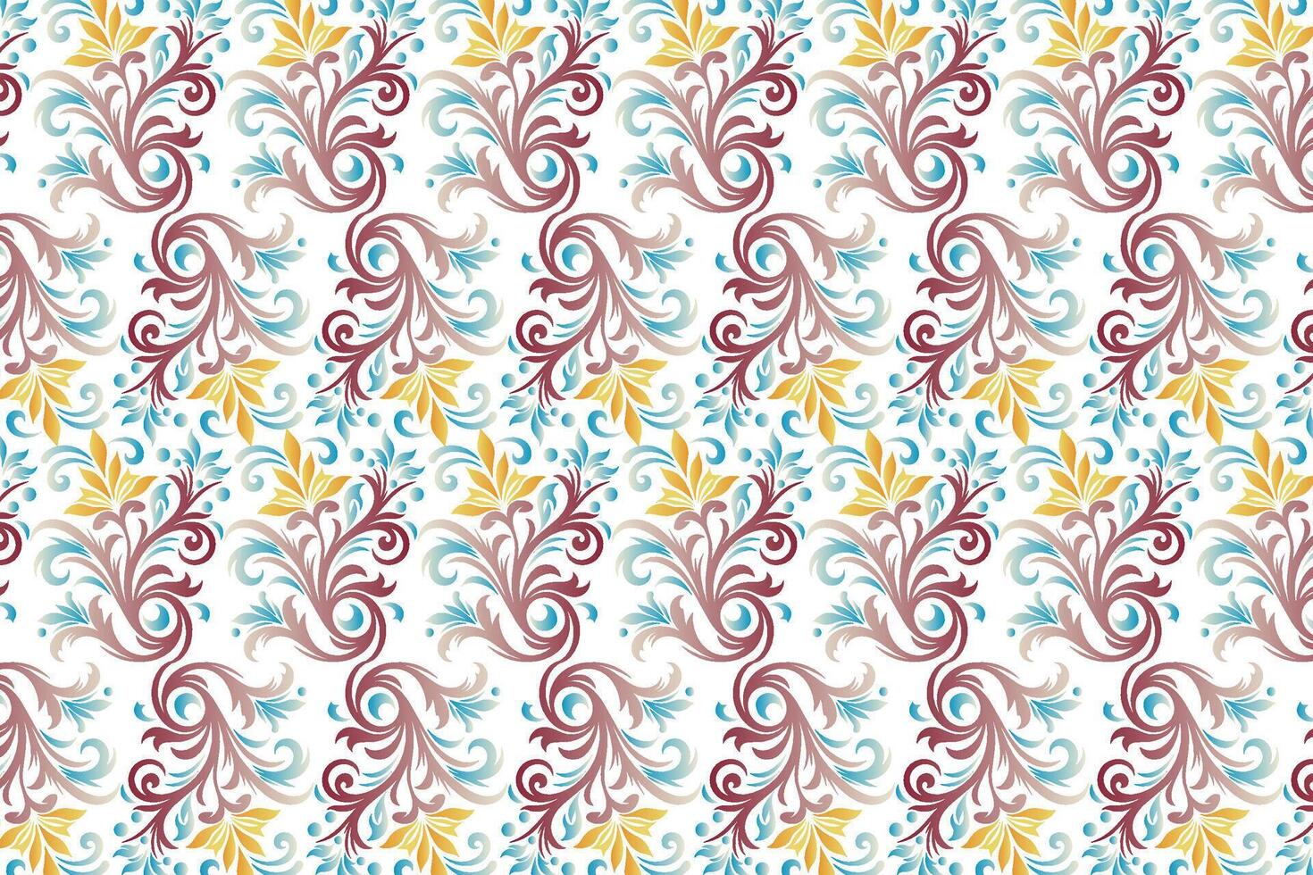 abstract floral seamless pattern with vintage designs and ethnic elements for fabric wallpaper and textile decoration vector