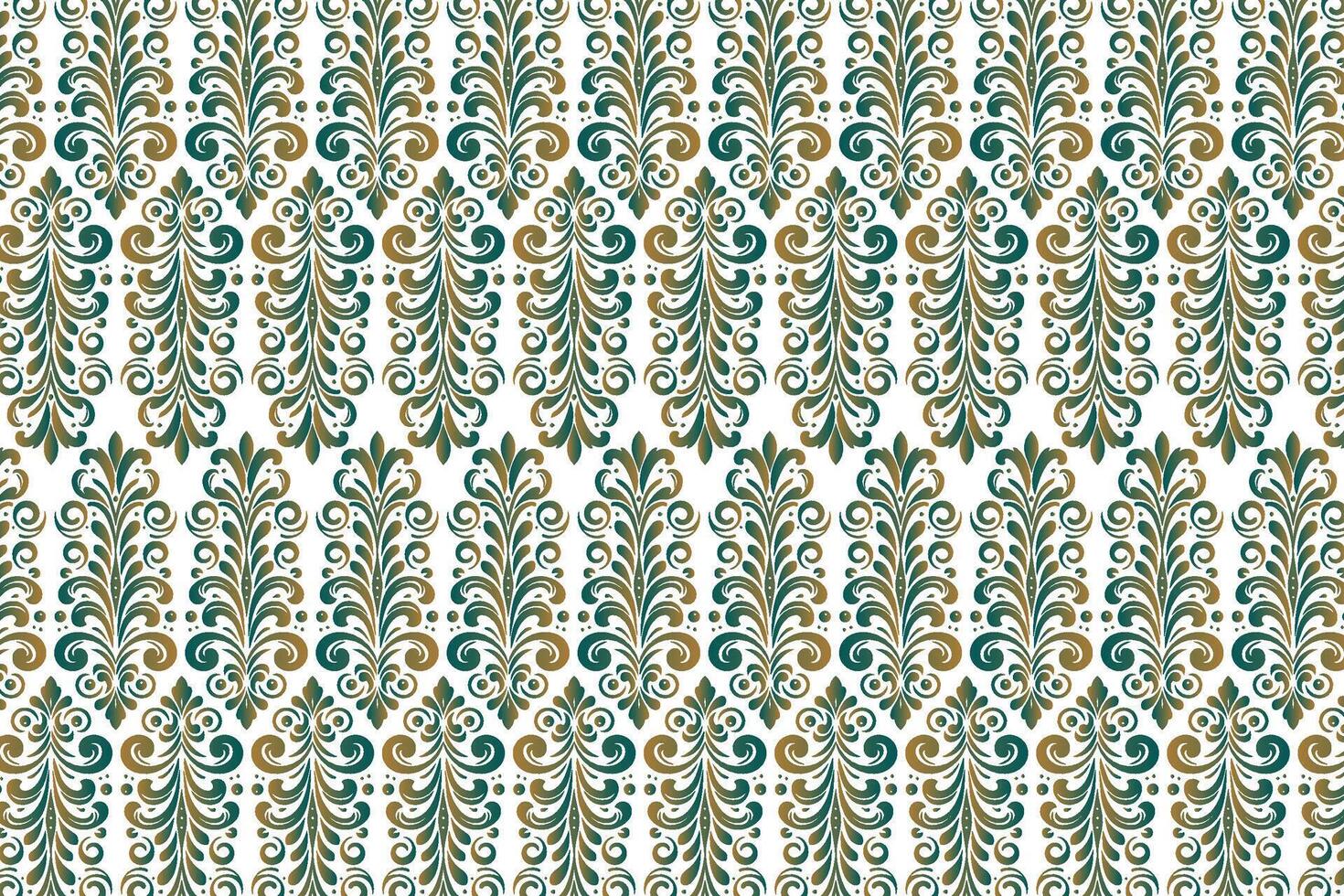seamless vintage floral pattern with abstract botanical designs and ethnic ikat motifs for textile fabric wallpaper and fashion design vector