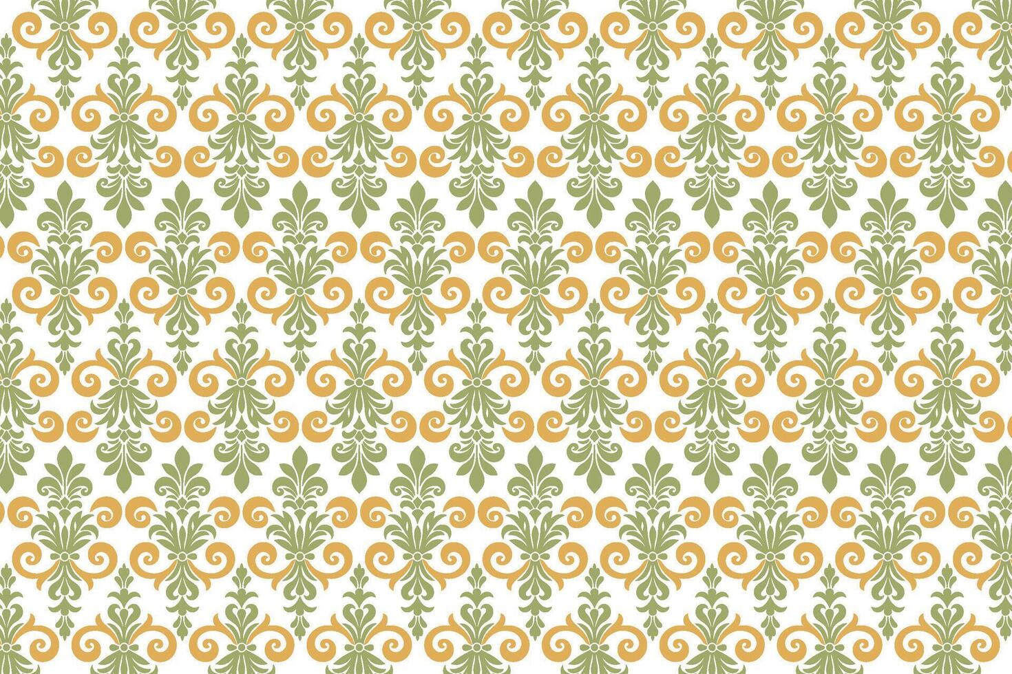 seamless vintage floral pattern with abstract botanical motifs ethnic ikat textures for textile fabric wallpaper and fashion design use vector