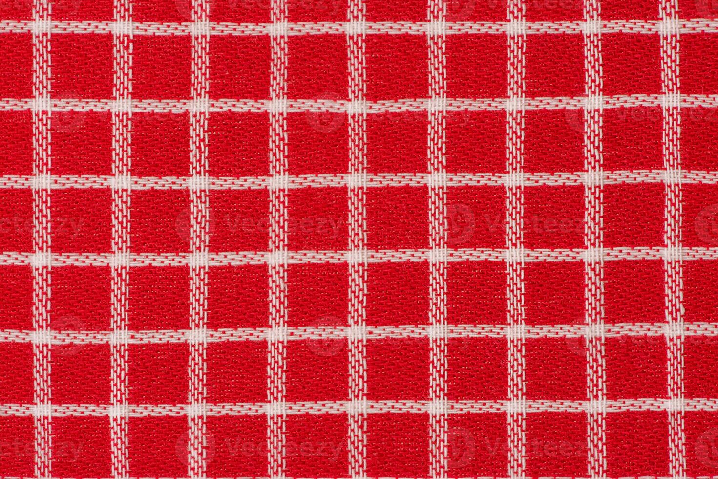 Red and white checkered fabric as a background photo