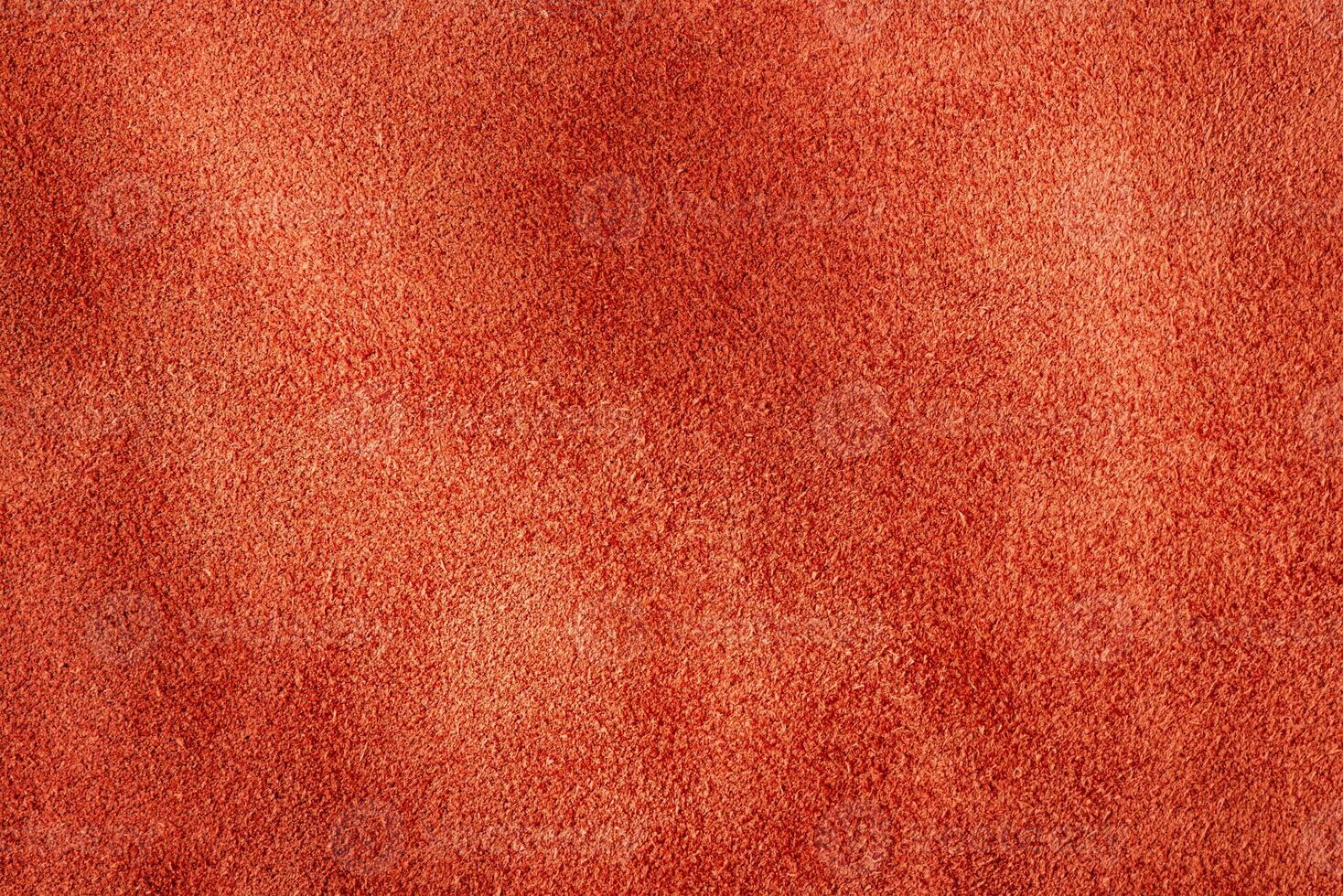 Terracotta suede. Terracotta background. Suede background. photo