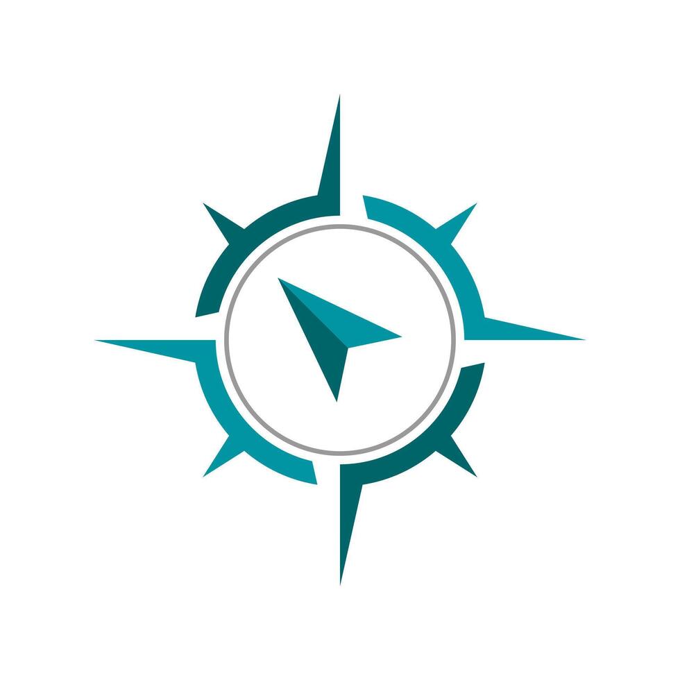 Compass icon. Compass icon isolated on white background. Modern compass logo design. Compass icon simple sign. Navigation Logo maps. vector