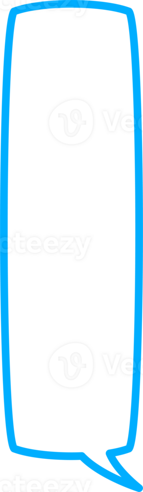 Text talk balloon. Speech bubbles cloud for dialog. Outline comic cloud box for message. Frame shape for comment. Rectangle sticker png