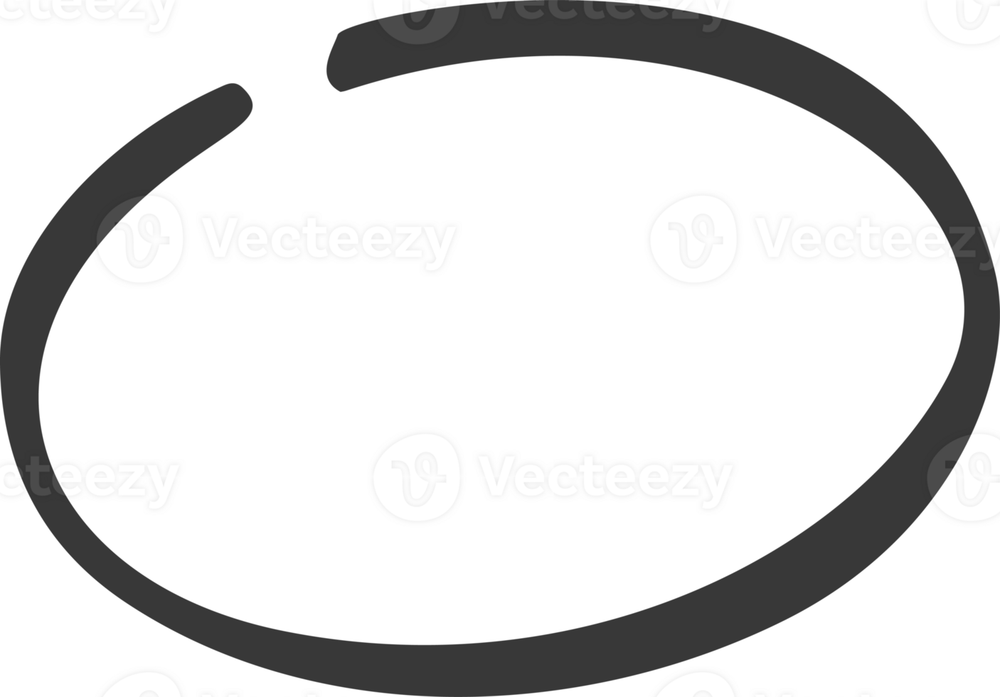 Hand drawn oval brush stroke. Ellipse doodle scribbles. Circle marker underline for text. Round chalk frame png
