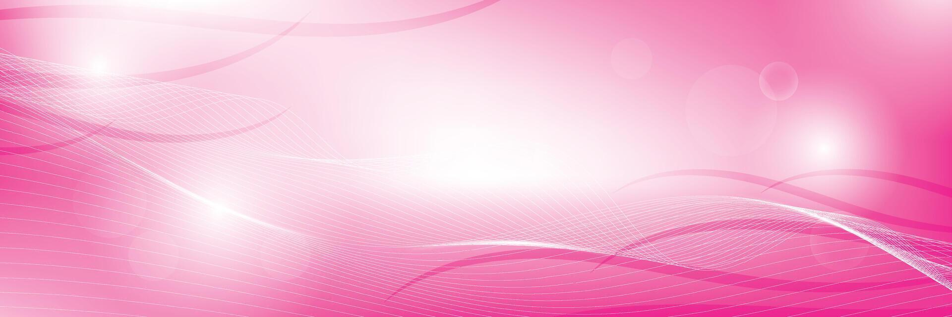 Abstract white and pink color, modern design stripes background with curve lines and bokeh light pattern. illustration. vector