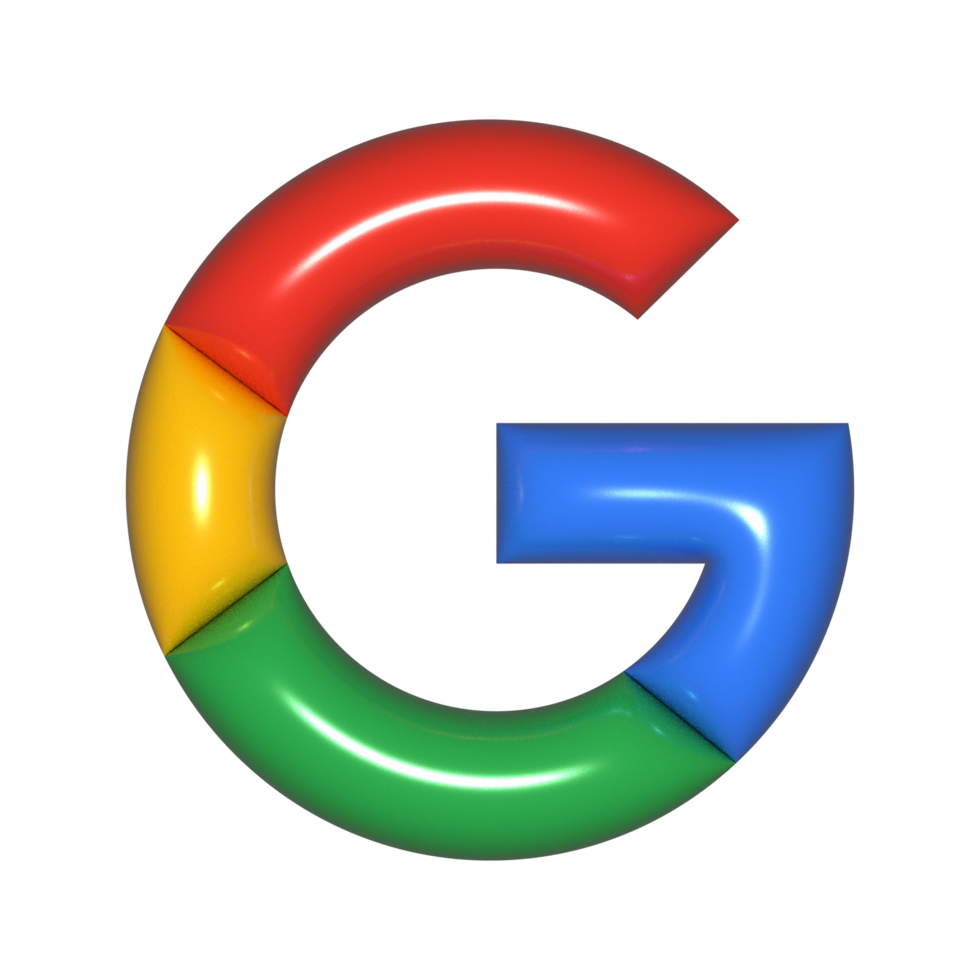 Google icon, 3D Google logo png
