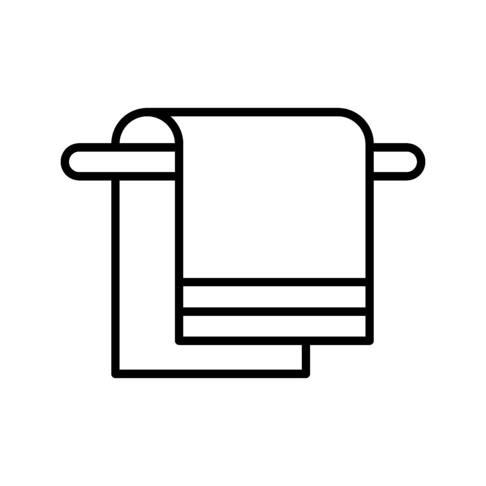 Towel bathroom icon line design templates simple and modern vector