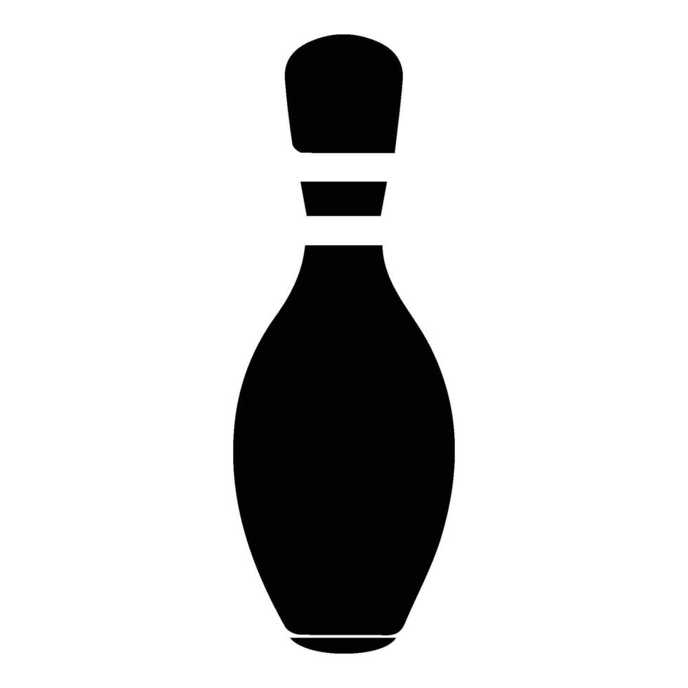 Bowling game skittle hobby quality illustration cut vector