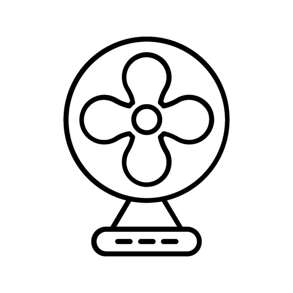Table fan icon isolated on background vector