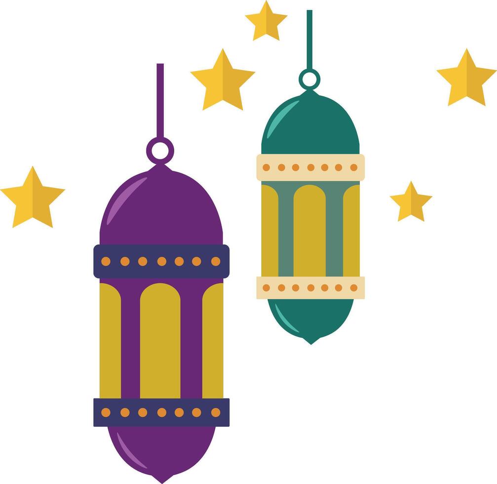 Ramadan Mubarak A Colorful Collection vector