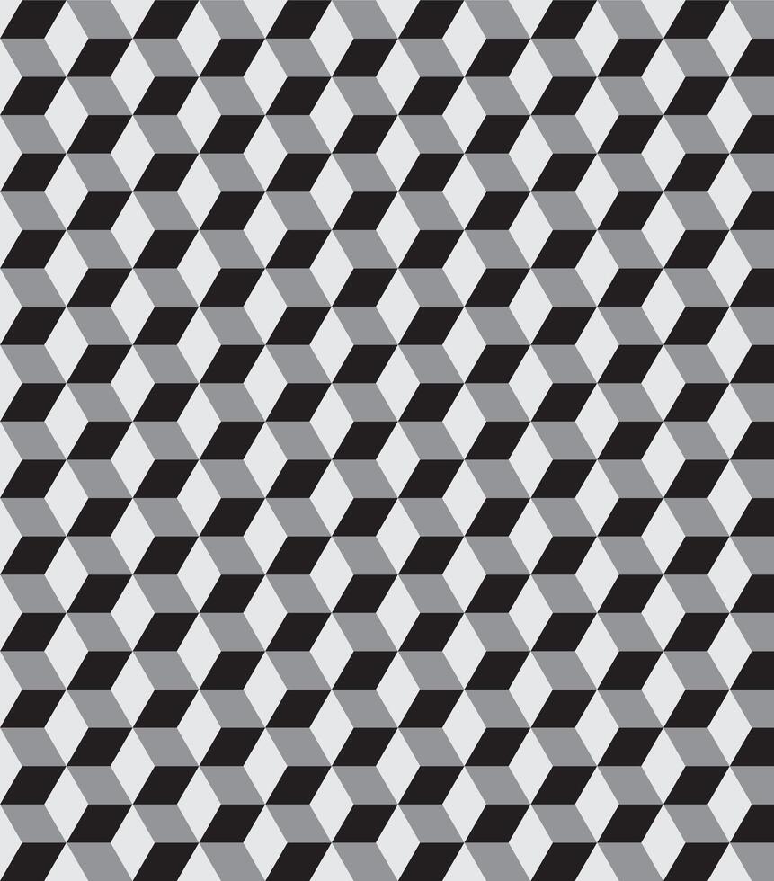Seamless black and white tile pattern vector