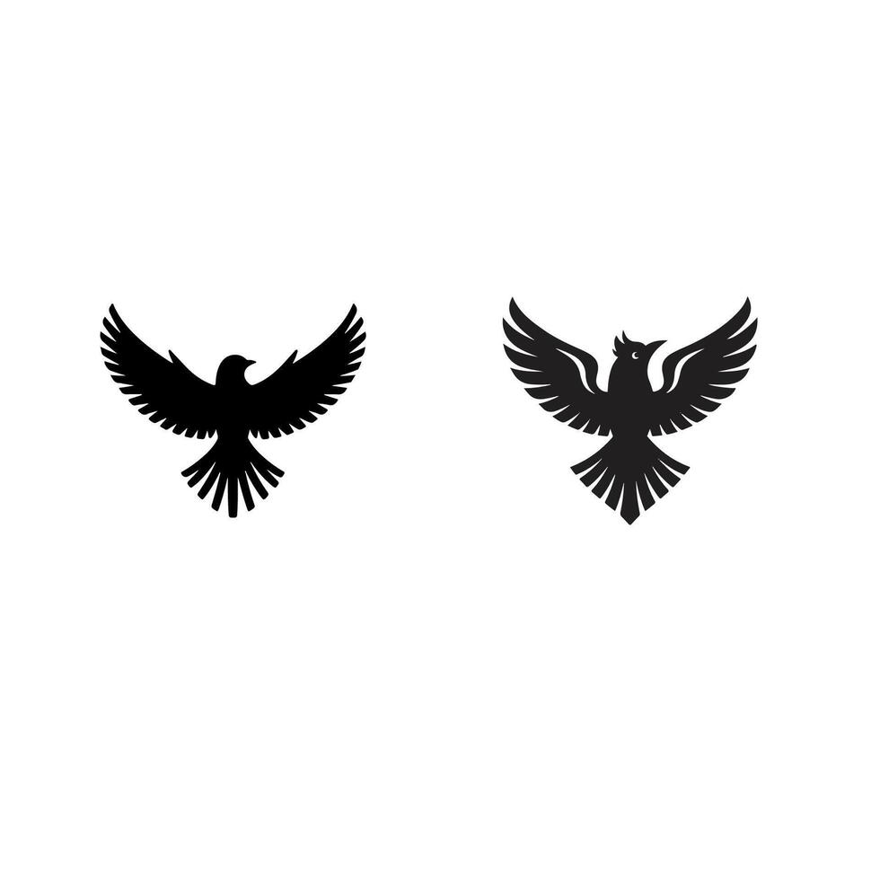 Silhouette of Flaying Birds vector