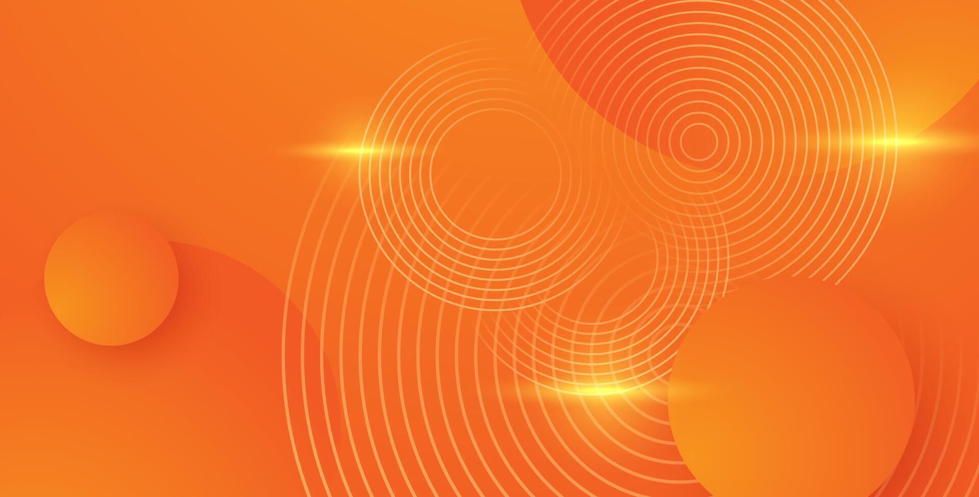 dynamic abstract orange liquid gradient color geometric fluid shape background. eps10 vector