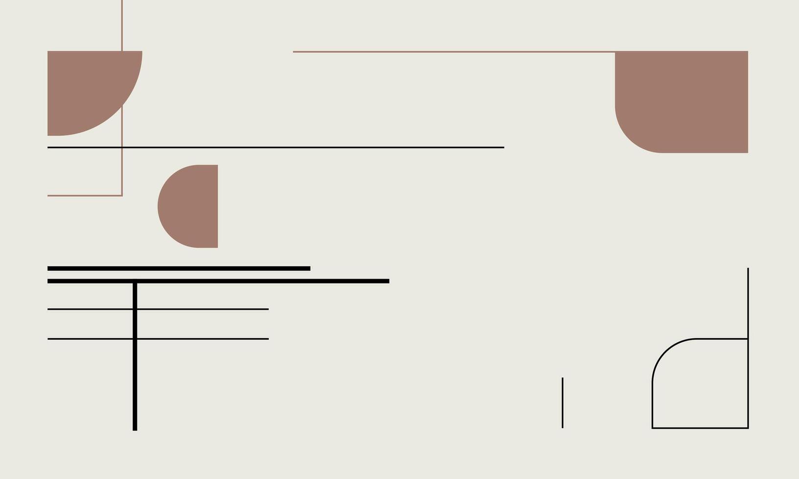 A minimalist abstract design with lines and shapes vector