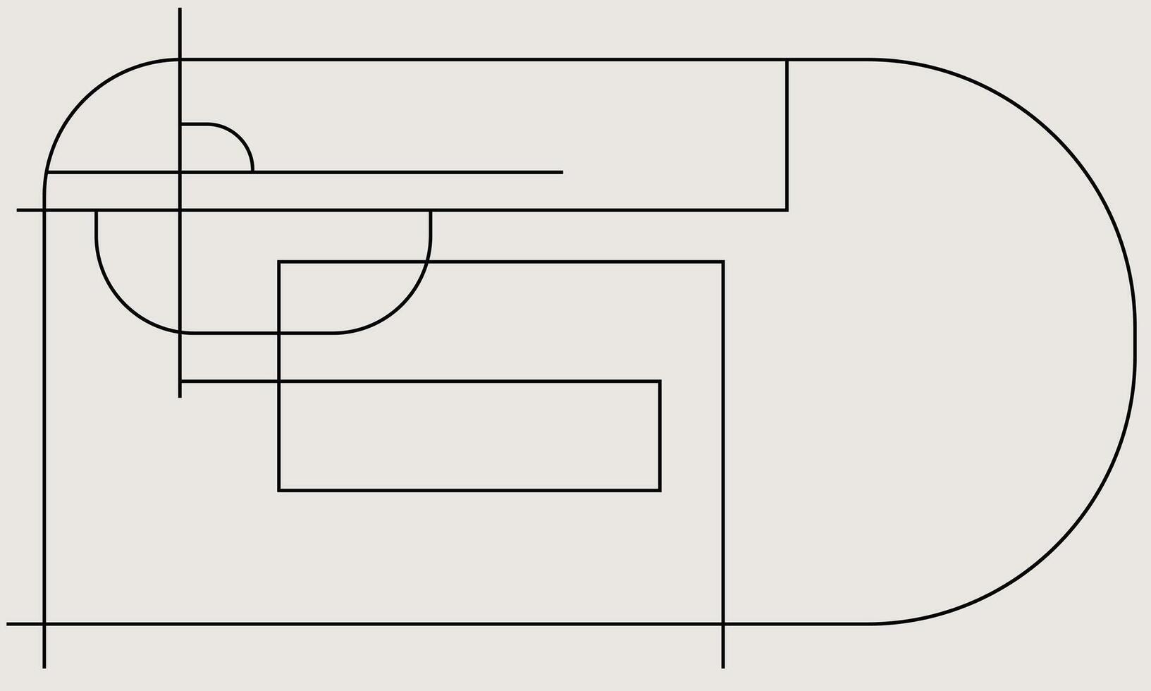 A drawing of a letter d with a line through it vector