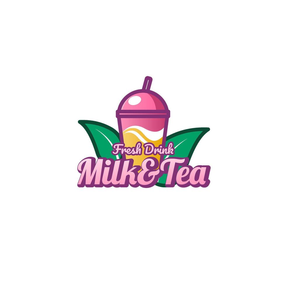 design branding ilustration logo for drink vector