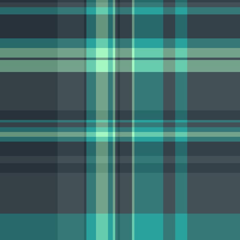 Stylish teal, green, and gray plaid pattern. Perfect for textile design, website backgrounds, or any project needing a modern, geometric texture. High-resolution image for crisp, clear results. vector